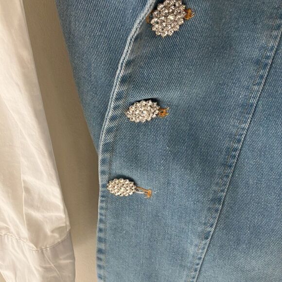 Anarra Dressy Denim Tunic Sz S - Picture 2 of 4